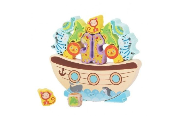 BRINQUEDO EDUCATIVO BALANÇA BARCO  EM MADEIRA +3ANOS - EDUCA PLAY |  LINHA INCLUSIVA