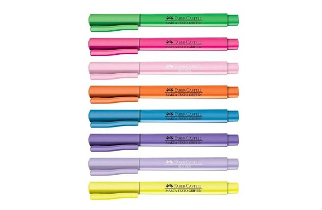 MARCA TEXTO GRIFPEN AZUL PONTA CHANFRADA - FABER CASTELL MT/AZZF