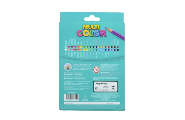 LAPIS DE COR COM 36 CORES MULTICOLOR SUPER 11.3600N FABER CASTELL