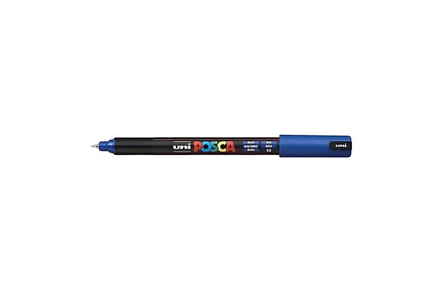 CANETA POSCA PC-1MR AZUL - PONTA EXTRAFINA 0,7MM | UNI-BALL