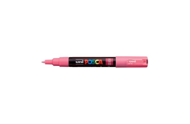 CANETA POSCA PC-1M ROSA - PONTA EXTRAFINA BALA-CÔNICA 0,7MM BASE DE ÁGUA | UNI-BALL