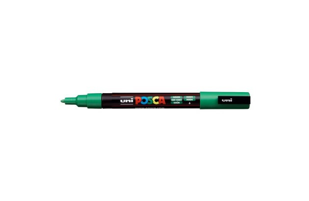 CANETA POSCA PC-1M VERMELHO VINHO - PONTA EXTRAFINA BALA-CÔNICA 0,7MM BASE DE ÁGUA | UNI-BALL