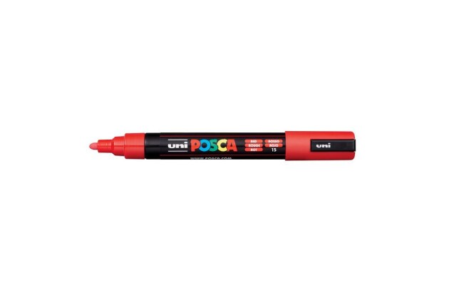 CANETA UNI POSCA PC-5M MEDIUM VERMELHA