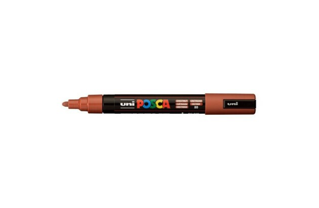 CANETA UNI POSCA PC-5M MEDIUM CASTANHO 5.8148