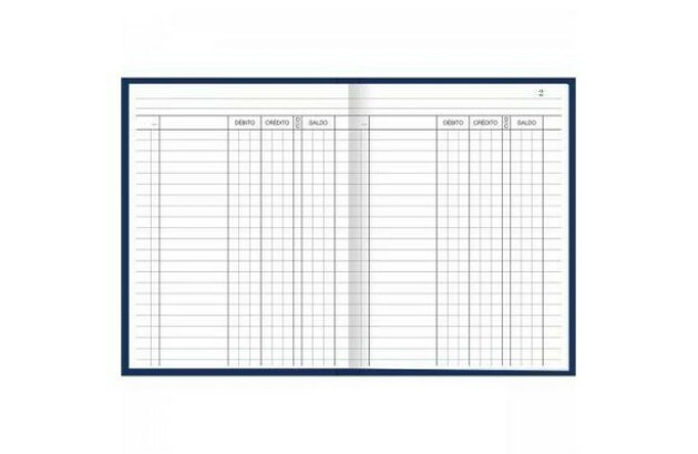 LIVRO CONTA CORRENTE PEQUENO 100 FOLHAS 56G/M² 153X216MM - CAPA DURA | TILIBRA