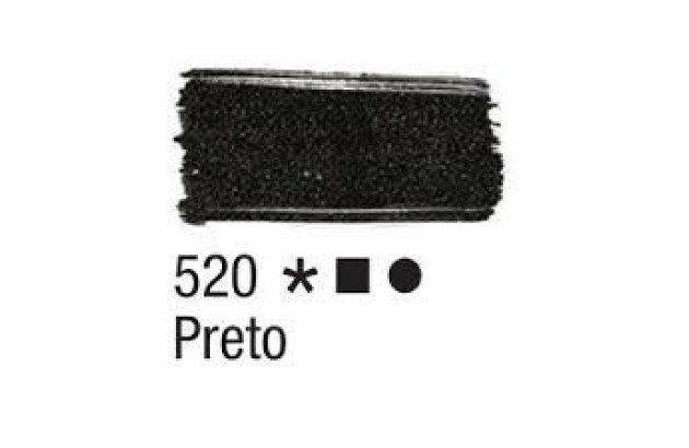 TINTA PVA FOSCA PARA ARTESANATO 100ML PRETO 520 - UNIDADE | ACRILEX 3210