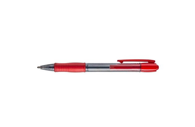 CANETA ESFEROGRÁFICA 1.6 SUPER GRIP VERMELHO RETRÁTIL PILOT