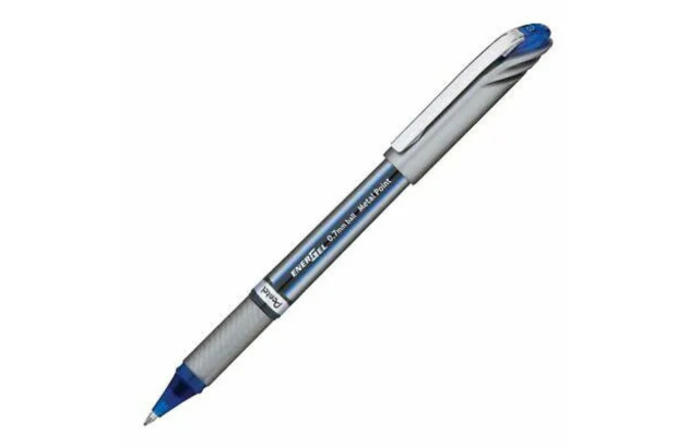 CANETA 0.7 PENTEL ENERGEL AZUL BL27CX