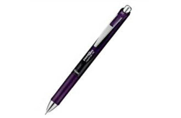 CANETA 0.5 PENTEL ENERGEL BLACK COLORS PRETO BORDO