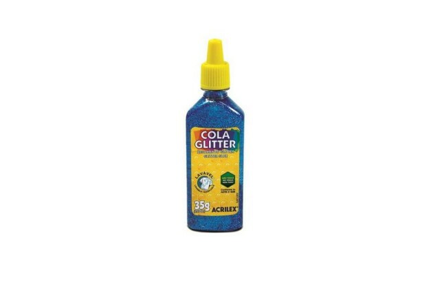 COLA GLITTER 35G AZUL 204 2912 ACRILEX