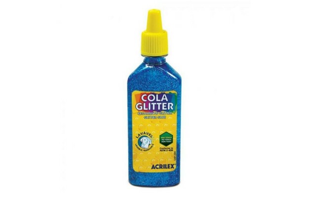 COLA ACRICOR RELEVO GLITTER 20G AZUL 204 | ACRILEX 3020
