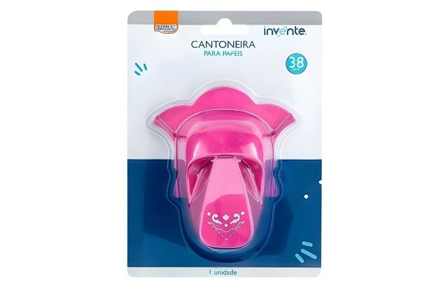 PERFURADOR DE PAPEL EVA CANTONEIRA 38MM INVENTE ARTESANATO