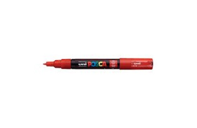 CANETA POSCA PC-1M LARANJA CLARO - PONTA EXTRAFINA BALA-CÔNICA 0,7MM BASE DE ÁGUA | UNI-BALL