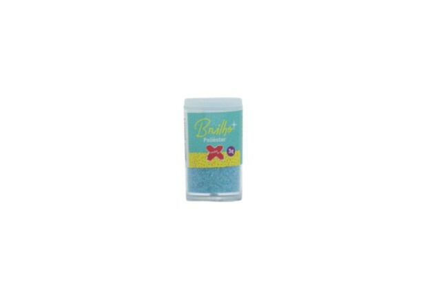 GLITTER ESCOLAR BRILHO 3G VERDE AGUA MAKE+ 7009