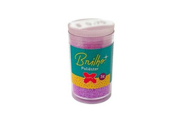 GLITTER ESCOLAR BRILHO 3G VIOLETA MAKE+ 7014
