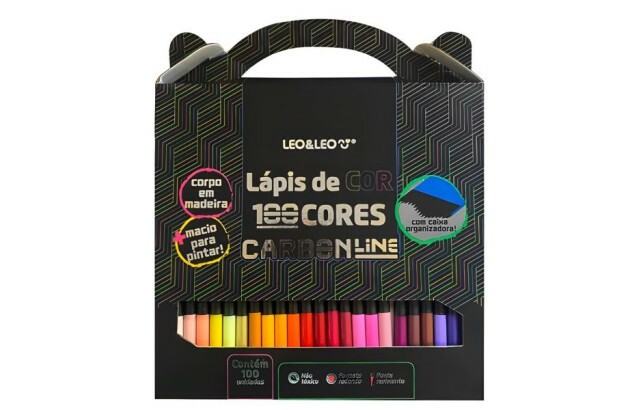 LÁPIS DE COR 100 CORES CARBON LINE LEO&LEO 94420
