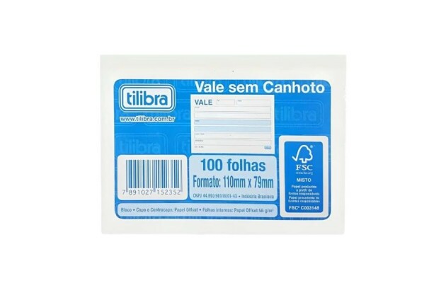 BLOCO TALÃO DE PEDIDO 1/32 PEQUENO 50 FOLHAS 105X146MM | TILIBRA
