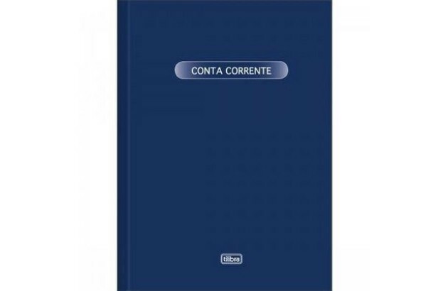 LIVRO CONTA CORRENTE PEQUENO 100 FOLHAS 56G/M² 153X216MM - CAPA DURA | TILIBRA