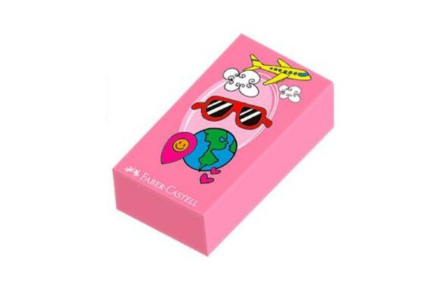 BORRACHA GLIMMER VIAGEM ROSA FABER CASTELL