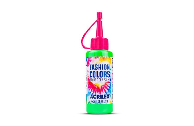 TINTA TECIDO AQUARELA SILK 60ML FASHION COLORS VERDE 101 ACRILEX 4560