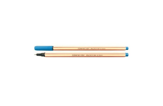CANETA MICROLINE 0.4MM AZUL CELESTE COMPACTOR