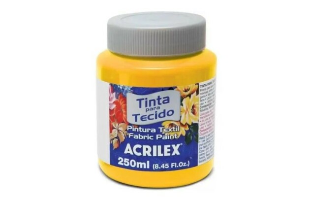 TINTA PARA TECIDO FOSCA 250ML MELÃO 895 - UNIDADE | ACRILEX 4125