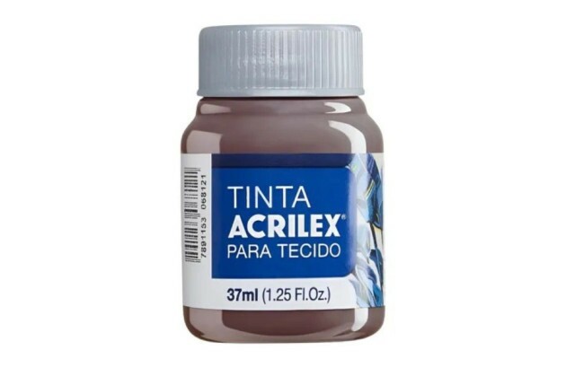 TINTA PARA TECIDO FOSCA 250ML CAPUCCINO 585 - UNIDADE | ACRILEX 4125