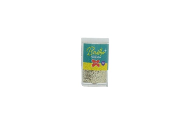GLITTER ESCOLAR BRILHO 3G OURO BRANCO MAKE+ 7005