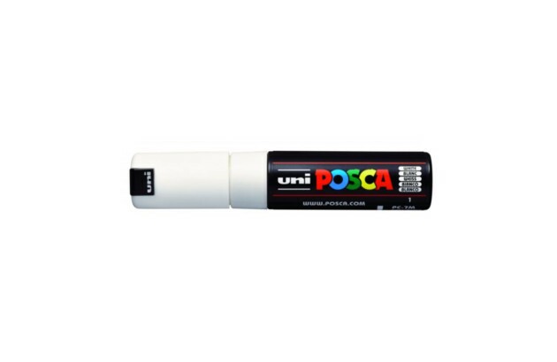 CANETA POSCA PC-7M 4.5 A 5.5 MM BRANCO BULLET SHAPED UNI-BALL