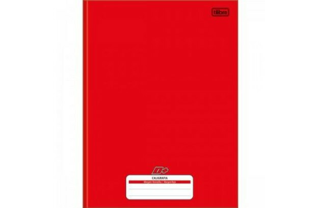 CADERNO DE CALIGRAFIA CAPA DURA COSTURADO 96 FOLHAS D+ VERMELHO 200X275MM - UNIDADE | TILIBRA