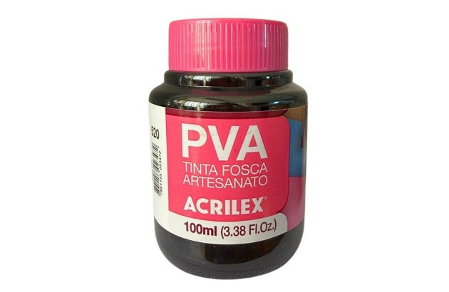 TINTA PVA FOSCA PARA ARTESANATO 100ML AMARELO OURO 505 - UNIDADE | ACRILEX 3210