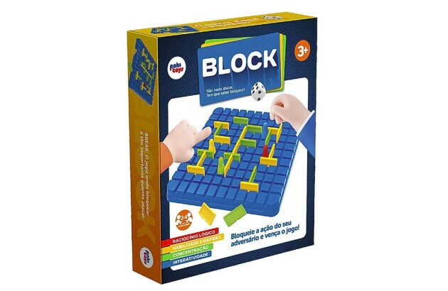 BRINQUEDO BLOCK +3 ANOS RACIOCÍNIO LÓGICO E CONCENTRAÇÃO | PAKITOYS 4202