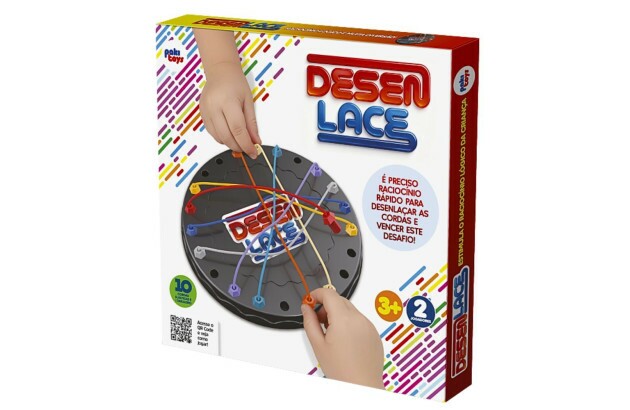 BRINQUEDO EDUCATIVO DESENLACE RACIOCÍNIO LÓGICO +5 ANOS 2 JOGADORES PAKITOYS 4101