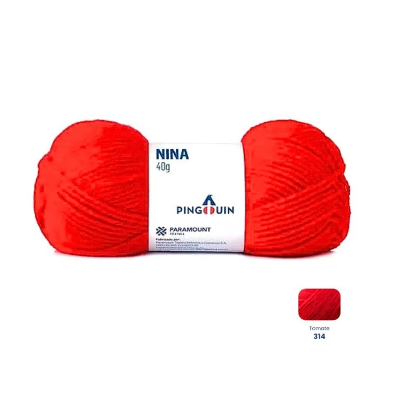 NOVELO DE LA NINA 40G VERMELHO TOMATE 314 PINGOUIN