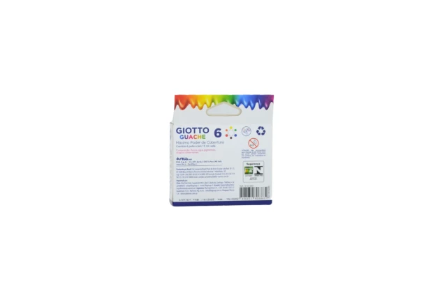 TINTA GUACHE 6 CORES 15ML GIOTTO 016000