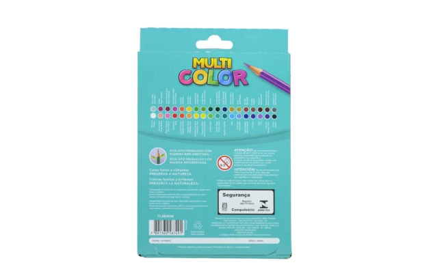 LAPIS DE COR 36 CORES MULTICOLOR SUPER 11.3600N FABER CASTELL
