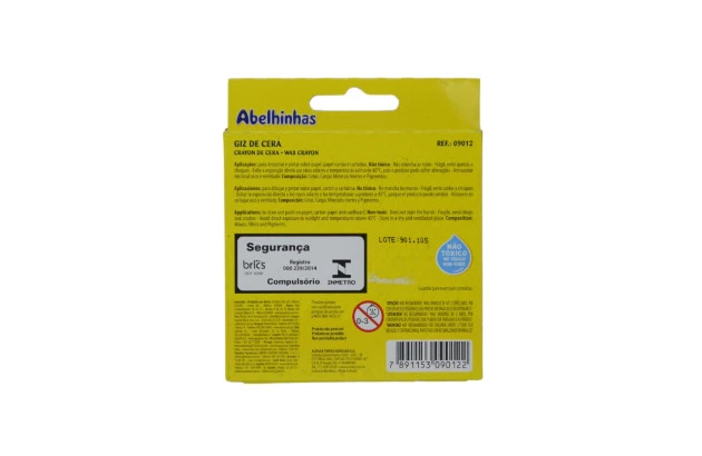 GIZ DE CERA 12 CORES 48G 9012 ACRILEX