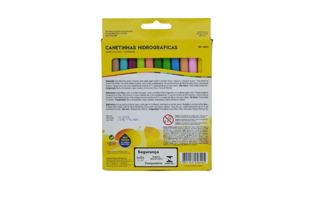 CANETA HIDROGRAFICA 24 CORES 6924 ACRILEX