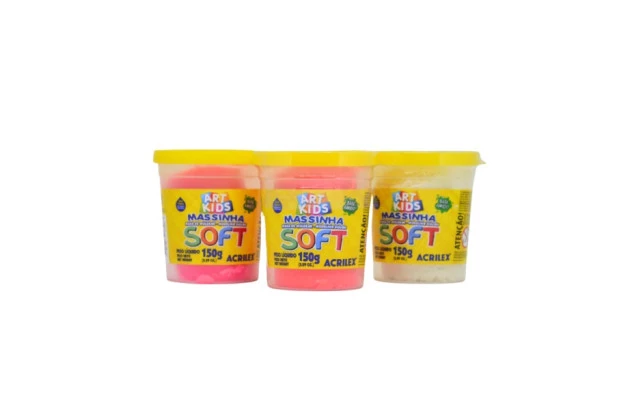 MASSA DE MODELAR SOFT 150G VERMELHA103 ACRILEX 7315