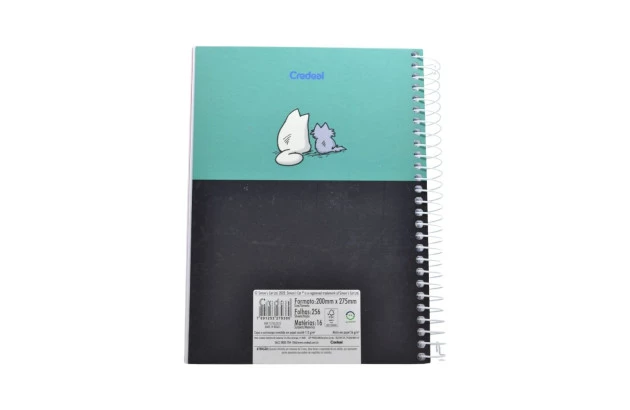CADERNO UNIVERSITARIO 16 MATERIAS CD SIMONS CAT CREDEAL 279380