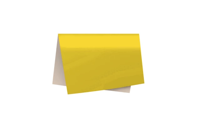 PAPEL CARTÃO FOSCO AMARELO 48X60 CM - FOLHA