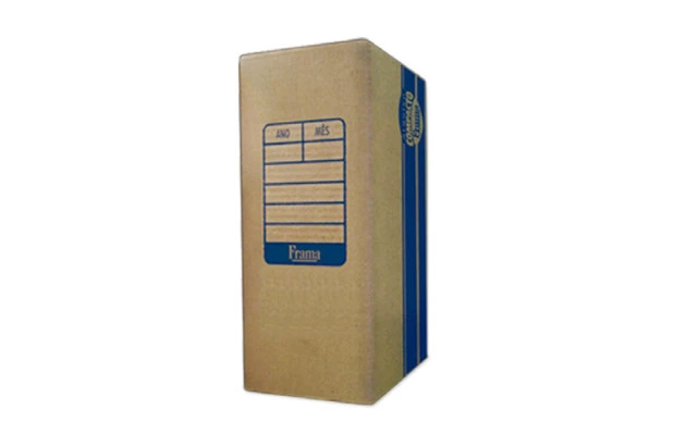 ARQUIVO MORTO OFÍCIO PAPELÃO KRAFT - GRAMATURA 375G/M² 35X13,5X25CM - UNIDADE | FRAMA 473-163