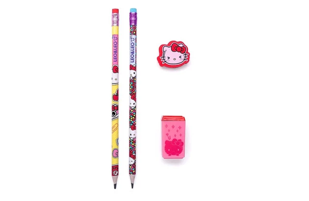 KI LÁPIS HB HELLO KITTY 2 LÁPIS | 1 BORRACHA | 1 APONTADOR LEO&LEO - 71622