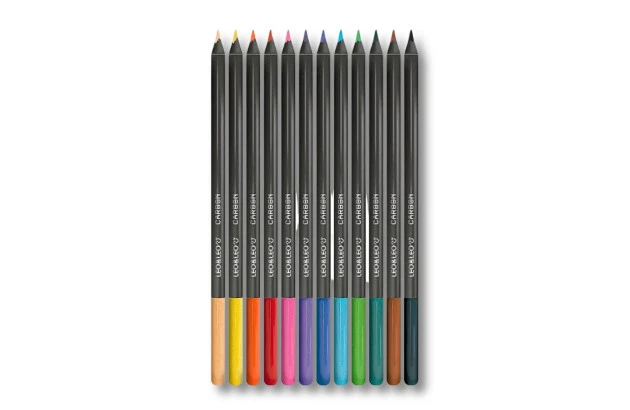 LÁPIS DE COR 12 CORES CARBON LINE LEO&LEO - 4430