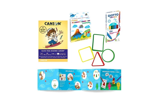 KIT APRENDENDO FORMAS E CORES APRENDER E BRINCAR  - UTIGUTI 600111