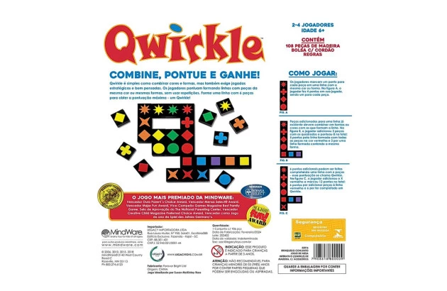 QWIRKLE - JOGO DE TABULEIRO