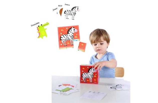 BLOCOS ANIMAIS DE ENCAIXE | ANIMAL BLOCK PUZZLE - TOOKY TOY