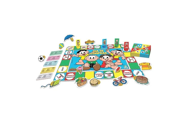 JOGO DE TABULEIRO DE EDUCAÇÃO FINANCEIRA - DIA DE COMPRAS DA TURMA DA MÔNICA