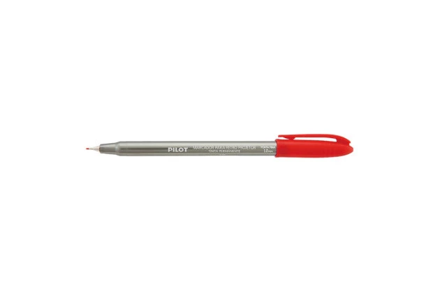 MARCADOR PARA RETRO PROJETOR 1.0 VERMELHO PONTA FINA PERMANENTE PILOT