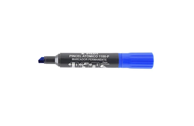 PINCEL ATÔMICO PERMANENTE PONTA CHANFRADA  RECARREGÁVEL 1100-P AZUL PILOT
